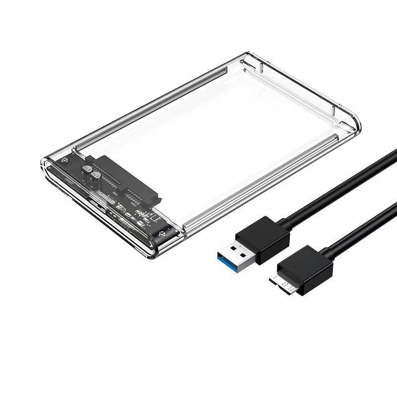 Festplattengehäuse 2,5 Zoll – Externes Gehäuse für SATA SSD & HDD – USB 3.0 mit UASP-Unterstützung – Kompatibel mit Windows, Mac OS & Linux