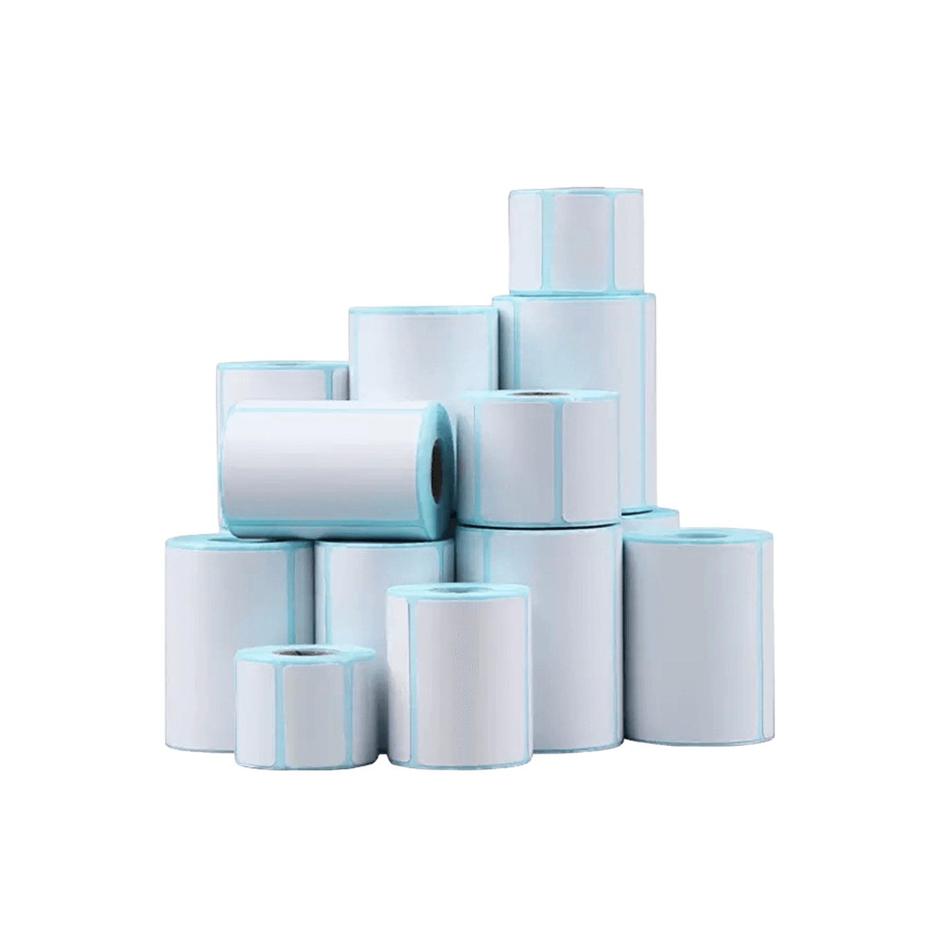 Thermoetiketten auf Rolle, selbstklebend – 60 × 30 mm oder 60 × 40 mm