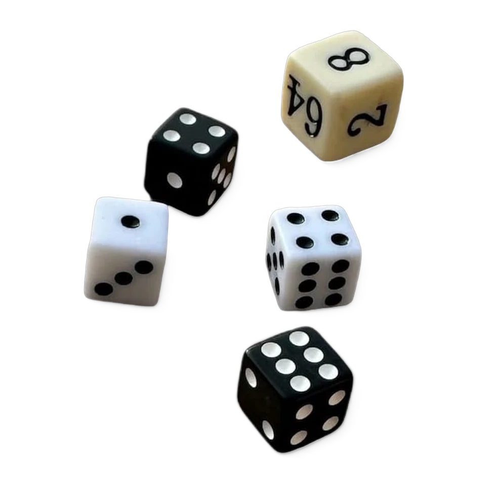 Backgammon-Würfelset mit Dopplerwürfel, optional mit Würfelbecher – Ansicht 10