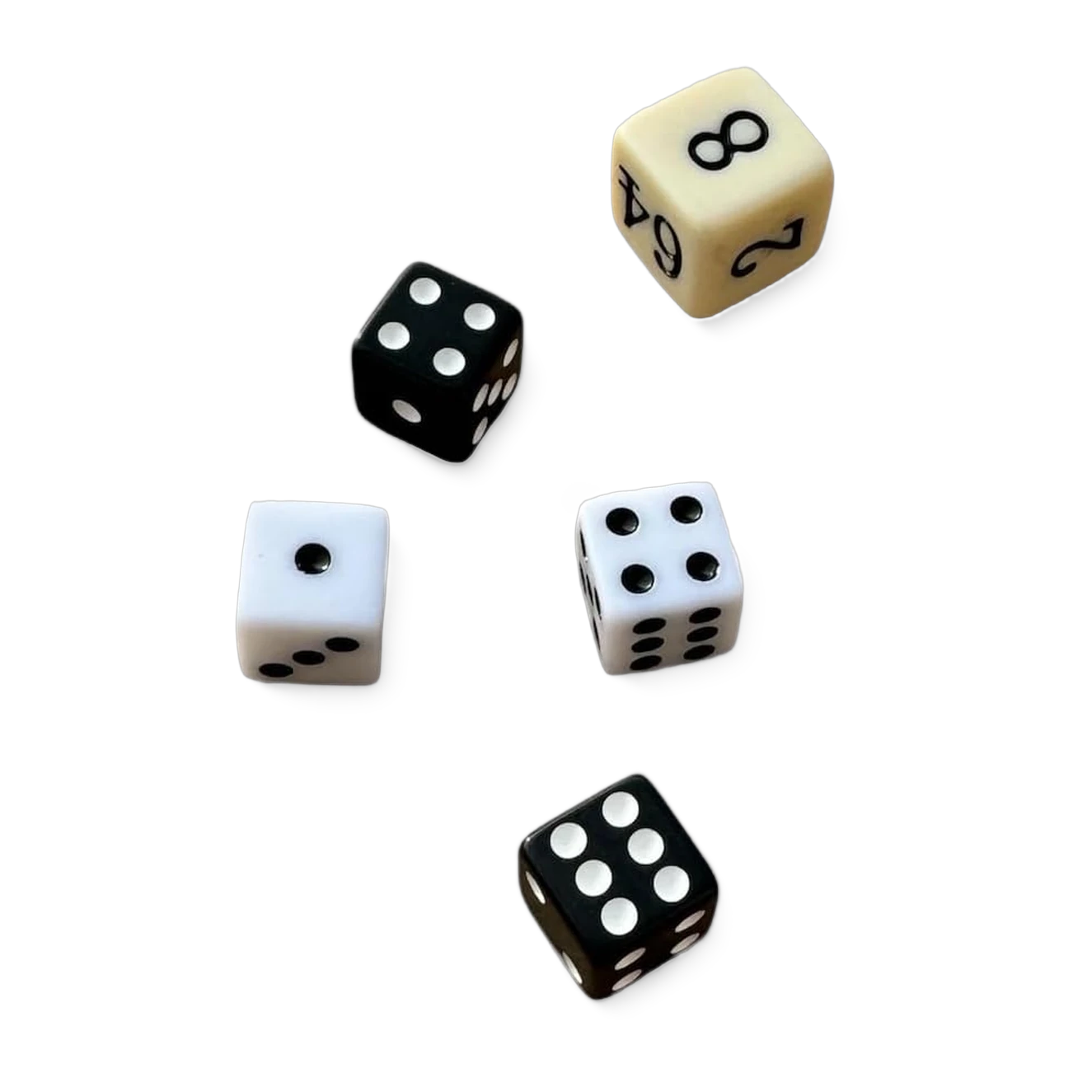 Backgammon-Würfelset mit Dopplerwürfel, optional mit Würfelbecher – Ansicht 8