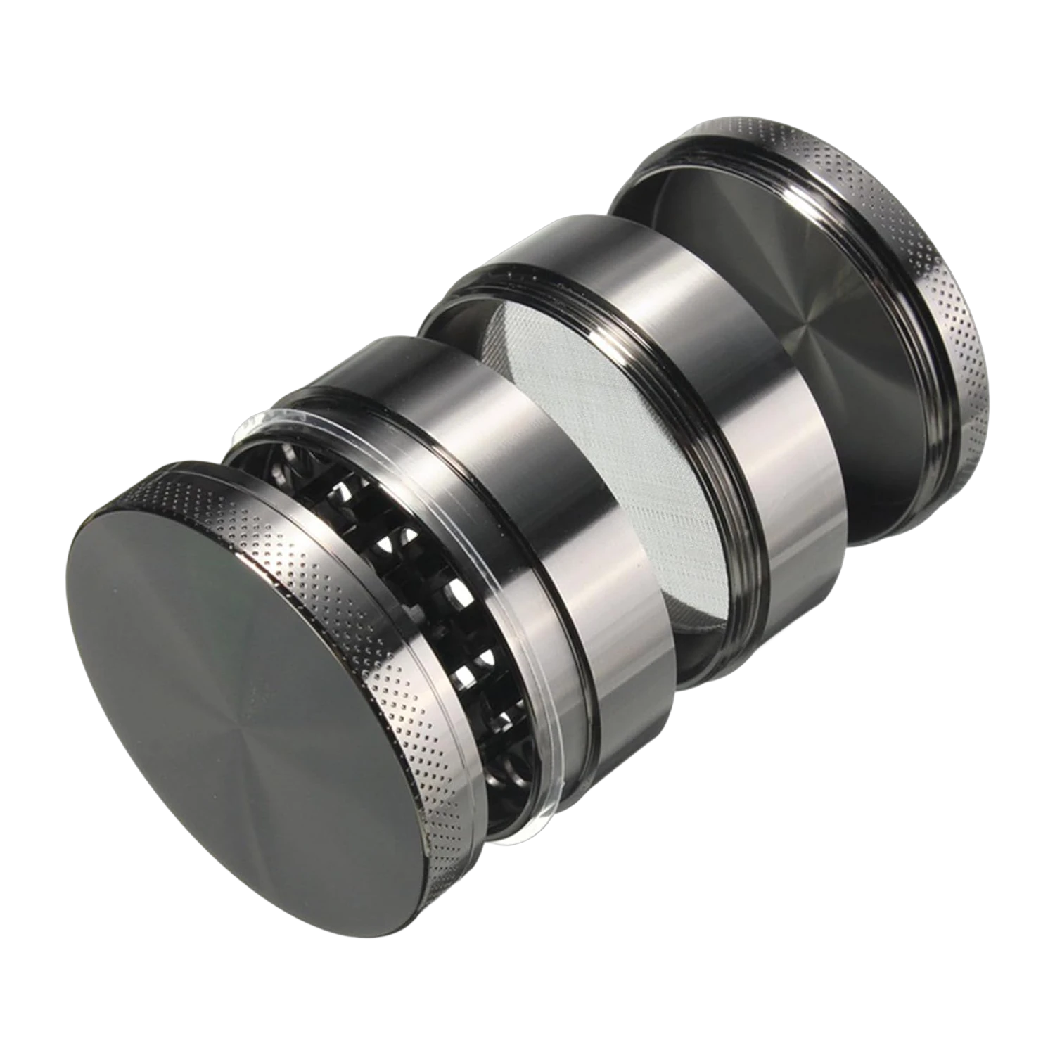 Kräuter- und Gewürzmühle (Grinder) Ø 50 mm, 4-teilig, Aluminium – Ansicht 6