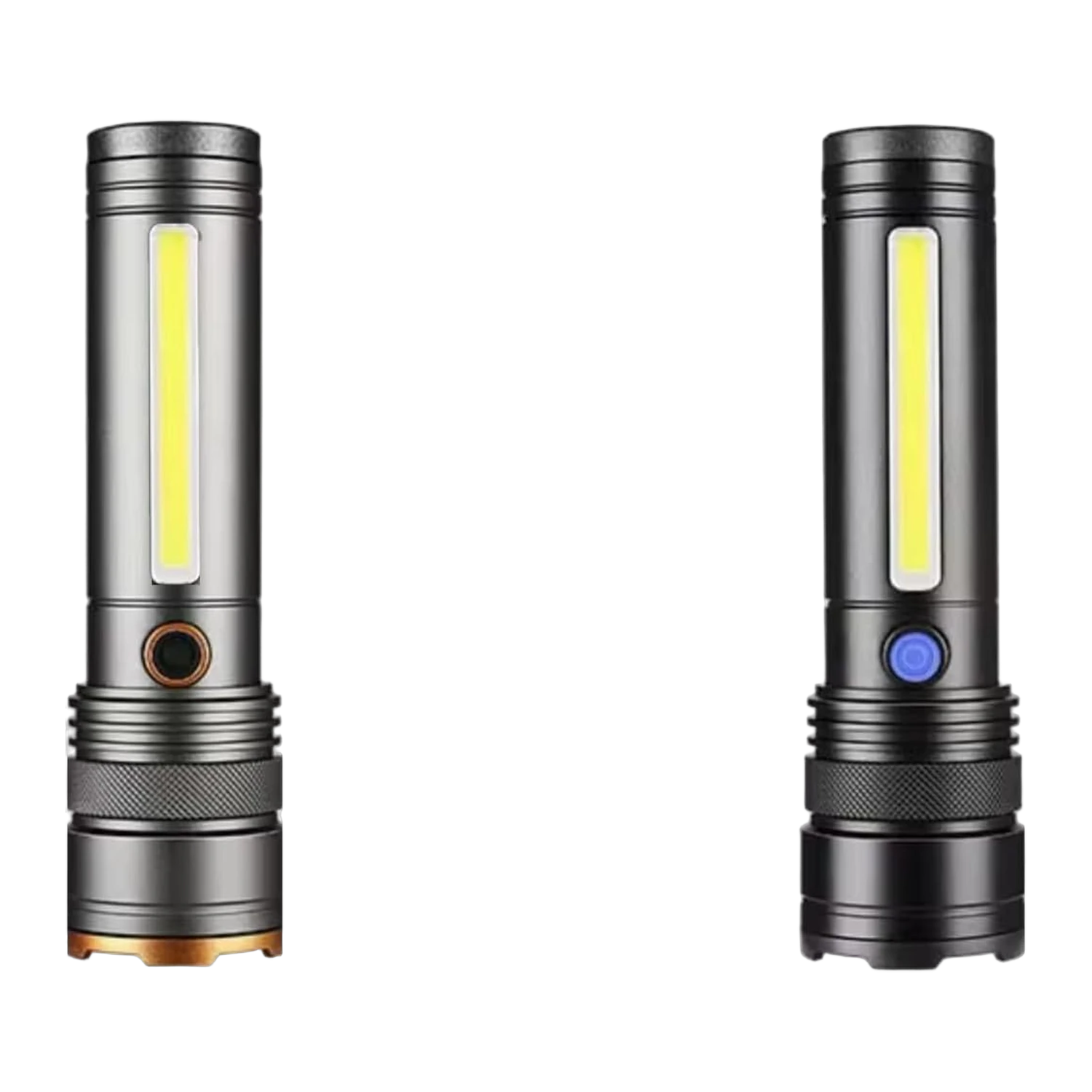 LED-Taschenlampe aus Aluminium, zoombar, per USB-C aufladbar – Ansicht 10