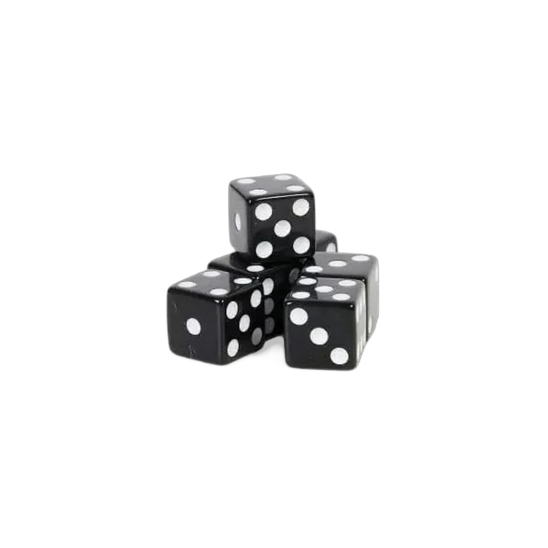 Mini-Backgammon-Würfel 9 mm aus Acryl in Metalldose – Ansicht 10