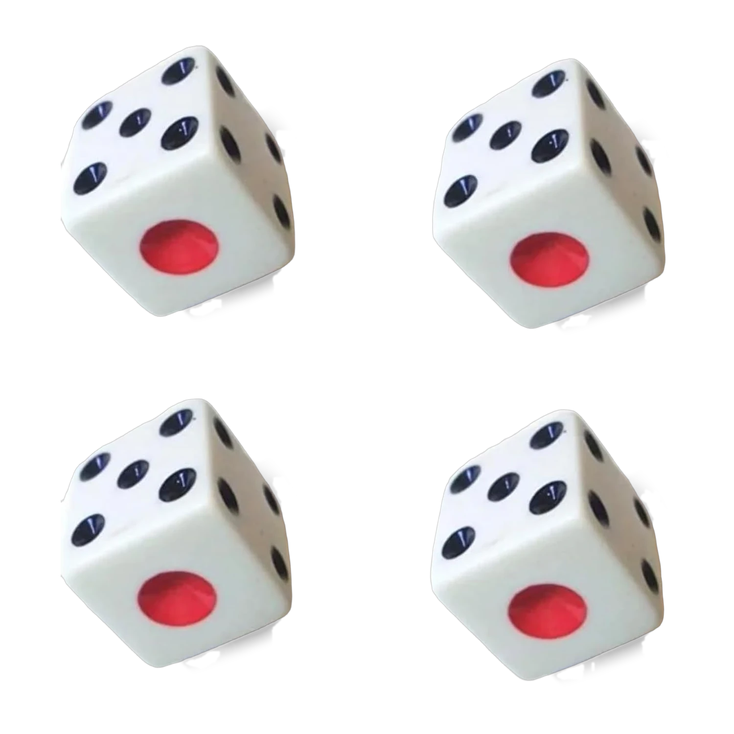 Tavla-Würfel mit roten Augen, 10 mm (Tavla Zarı)