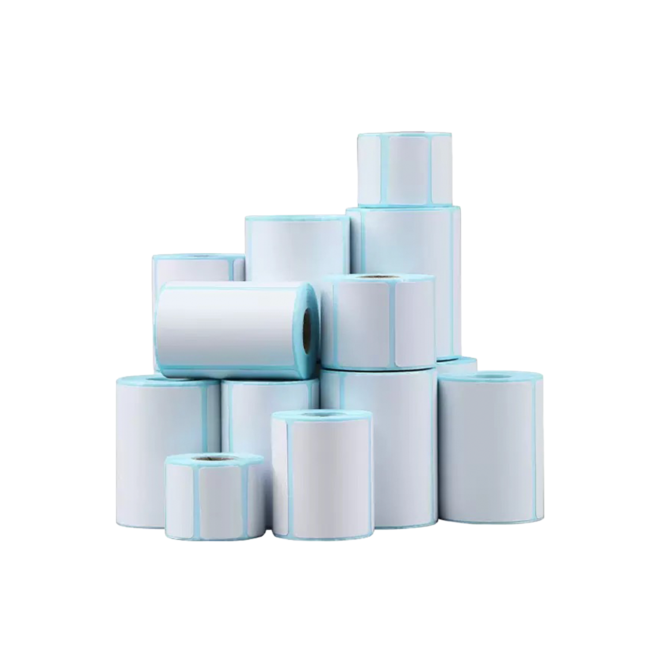 Thermoetiketten auf Rolle, selbstklebend – 60 × 30 mm oder 60 × 40 mm